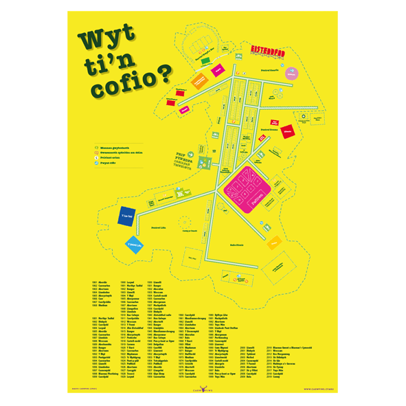 Poster Mawr yr Eisteddfod - Carw Piws